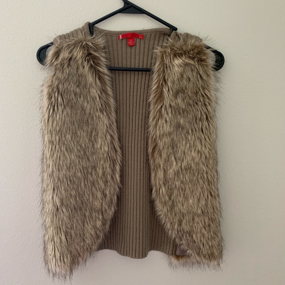 Faux fur vest
